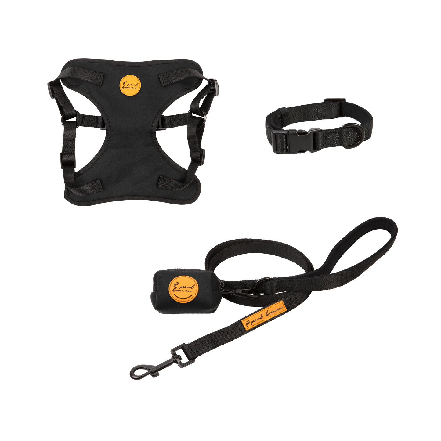 Harness Walk Set - Black Concrete